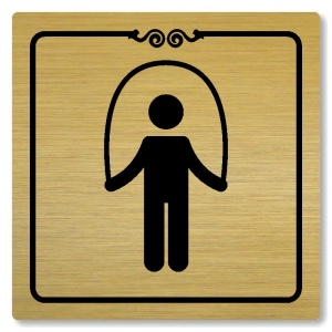 Tělocvična, 100x100mm, zlatá, Texas